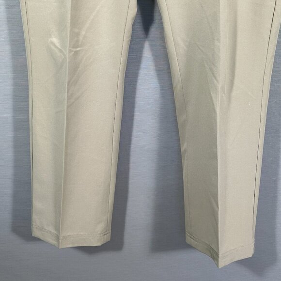 Izod Golf Pants Mens 36 Beige Stretch Flat Front Pockets Logo Straight Leg - Picture 3 of 11